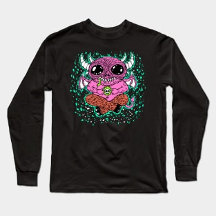 Pink Skull Holder Long Sleeve T-Shirt